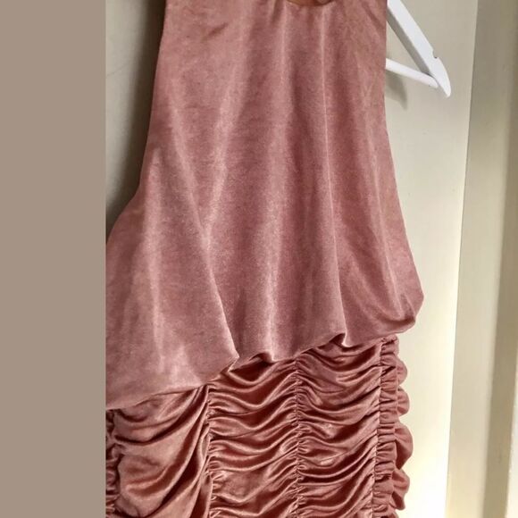 NEW FREE PEOPLE RUCHED BODYCON MINI DRESS - Picture 5 of 6